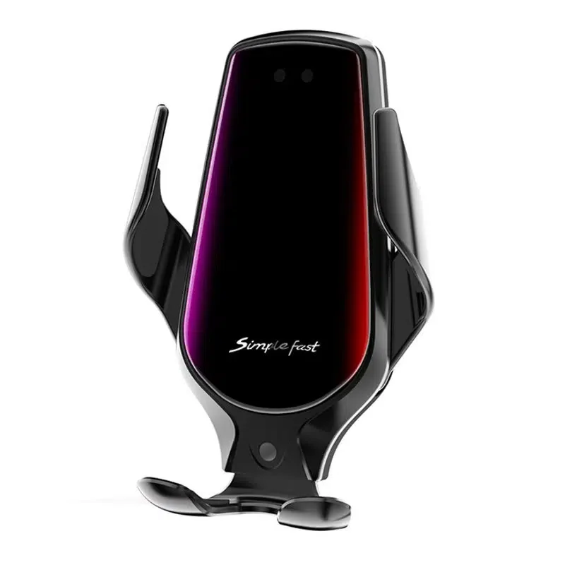 

Car Phone Holder Auto-Clamping Wireless Charger Car Phone Mount Bracket Charger Fast Charging Phone Stand For Car