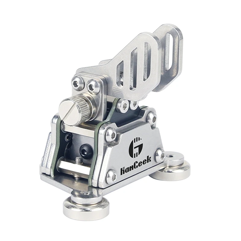 

HTHL-HG-K6 2Nd Generation Dual-Paddle Morse Key Stainless Steel Automatic CW Key With Magnetic Base