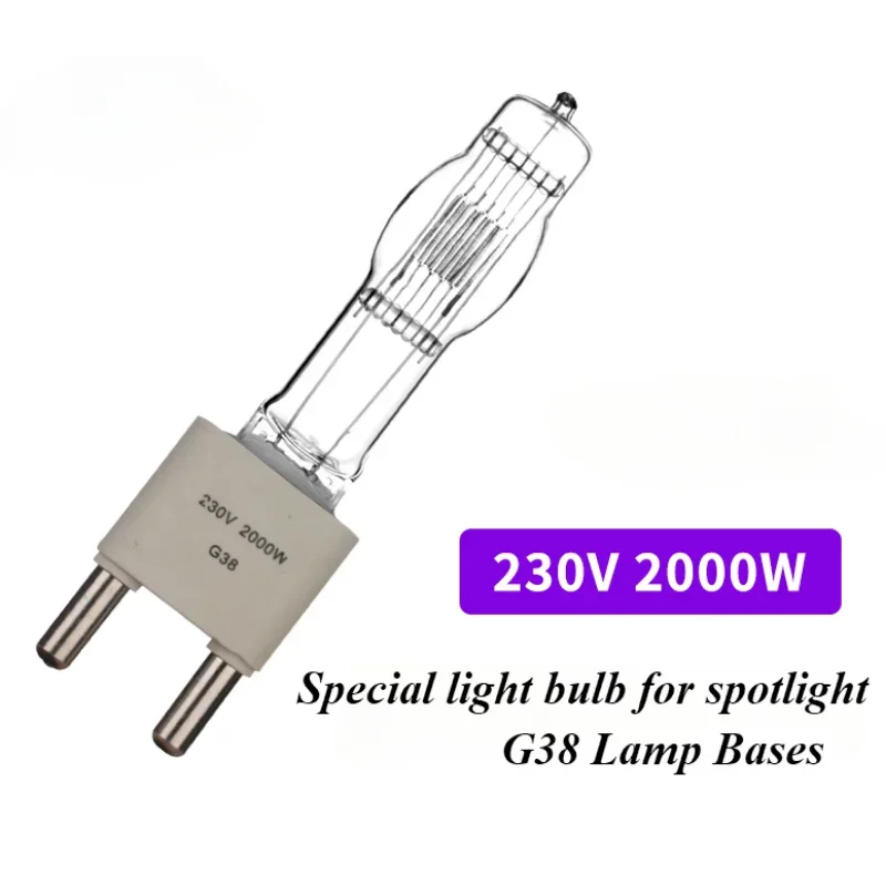 G38 230 В 2000 Вт Прожекторная лампа для пленки и телевидения G22 1000 (пленки/аудио/театра