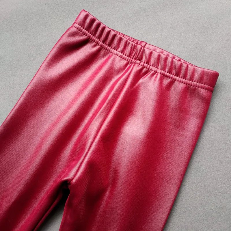 Faux PU Leather Autumn Winter Kids Baby Leggings for Girls Boys Thicken Warm Pants Children's Clothes