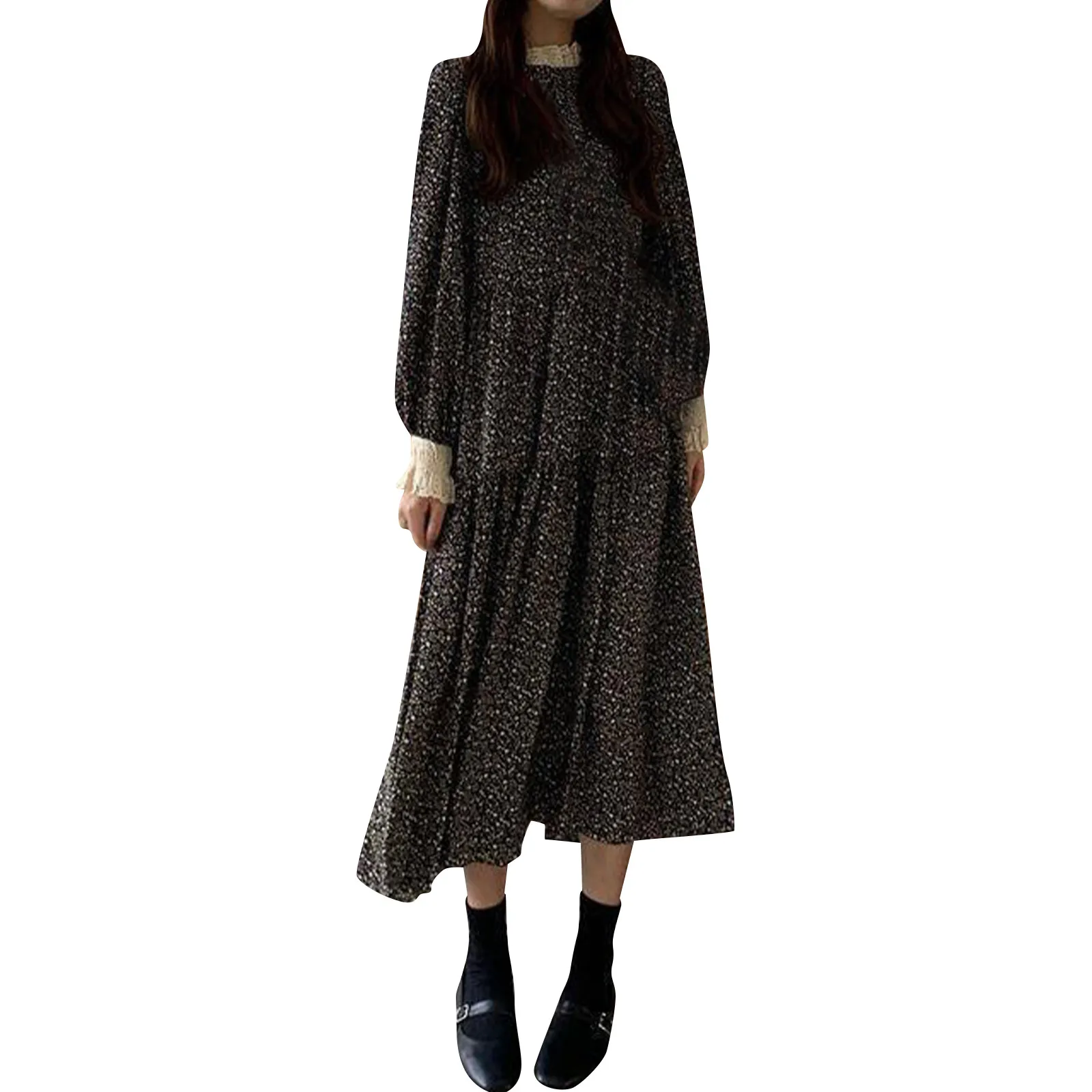 Женское модное платье со звездным небом женское повседневное из телячьей кожи с