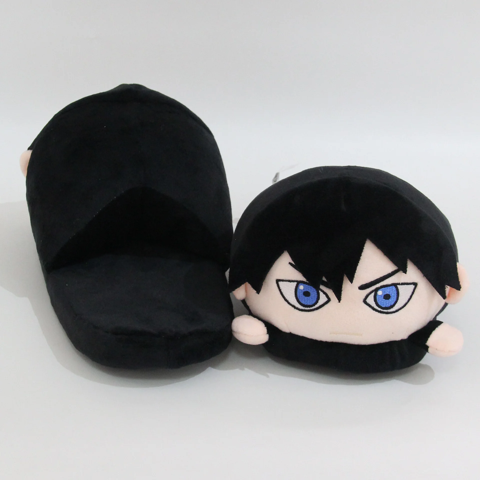 Funny Cartoon Home Slipper Man Women Couple Haikyuu Animation Plush Cotton 28cm Anime Hinata Shoyo Tobio Kageyama Slippers