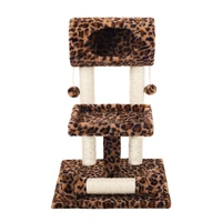 solid wood cat climbing frame large pet nest jumping platform shelf wear resistant sisal material scratching board toy