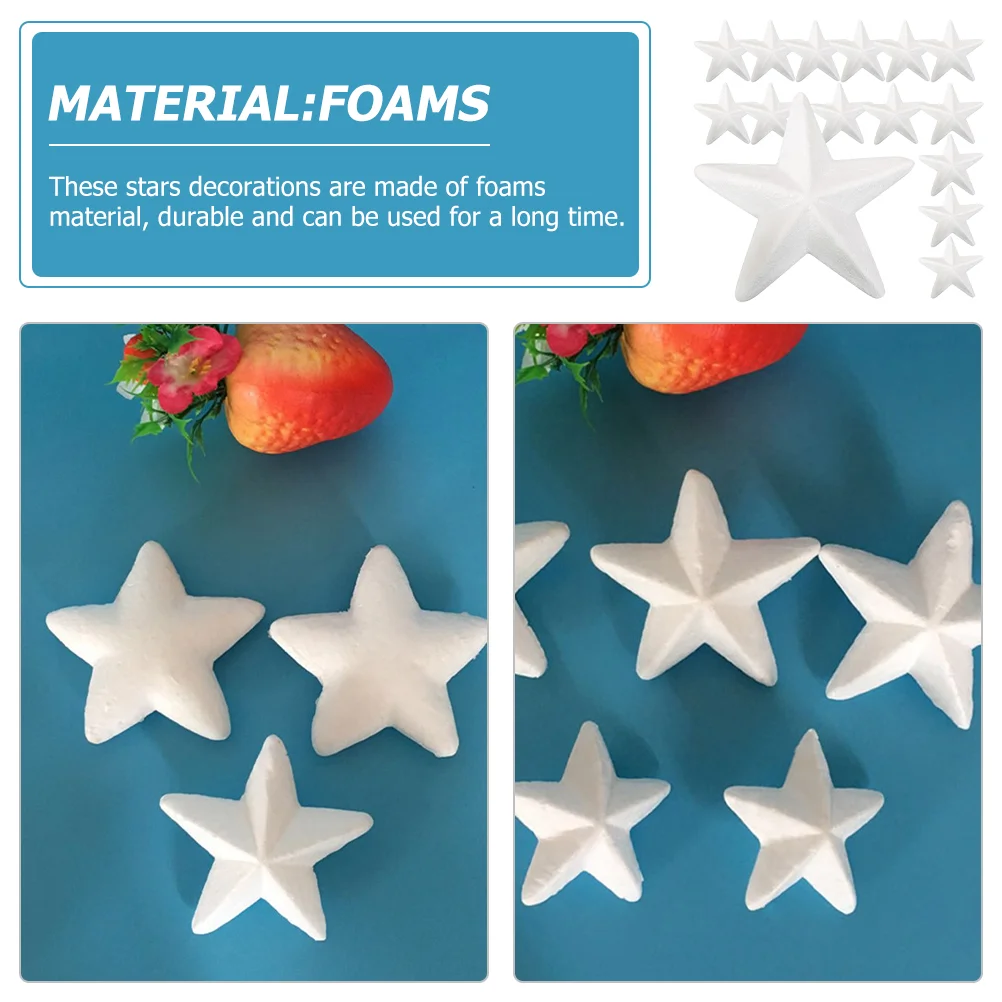 20 шт. пенопластовые пентаграммы из полистирола украшения для рождественской