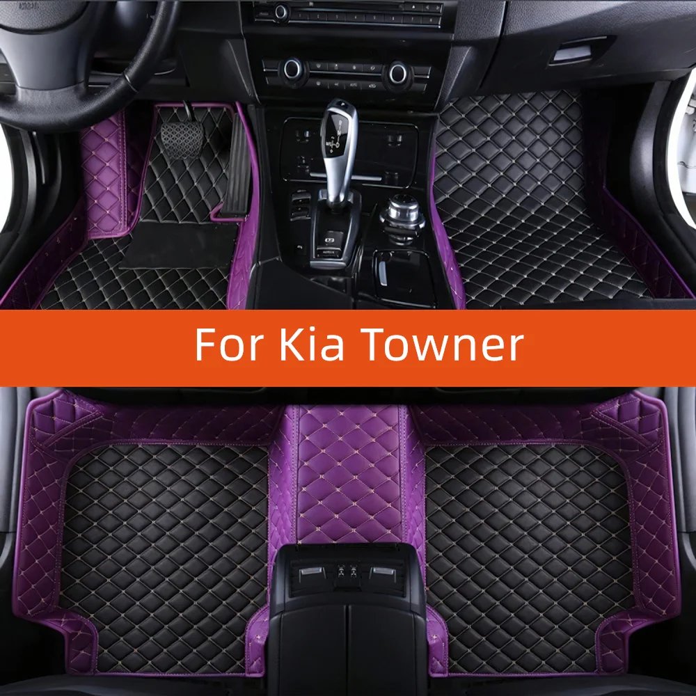 Фото Кожаный автомобильный коврик на заказ для Kia Towner 2020 2021 2022 2023 2024 2025 2026 2027 Автомобильный коврик Аксессуары для интерьера №1