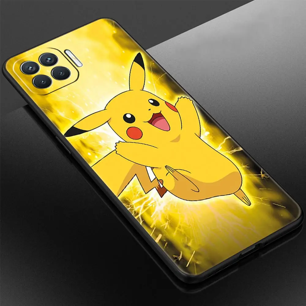 Чехол Pikachu-Pokemon для OPPO A53 A93 A9 A52 Find X2 Lite Pro Reno 4 6 3 F11 A94 A7 A55 Ace мягкий чехол телефона -