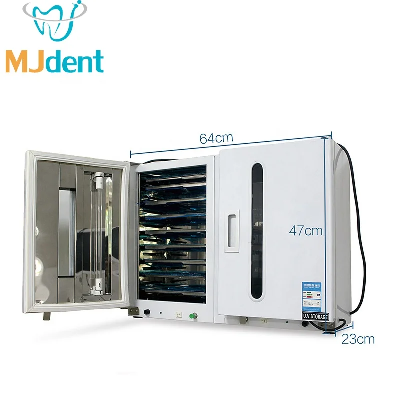 

Double Door UV Sterilizer Cabinet tooth equipment with Trays medical disinfection Equipment