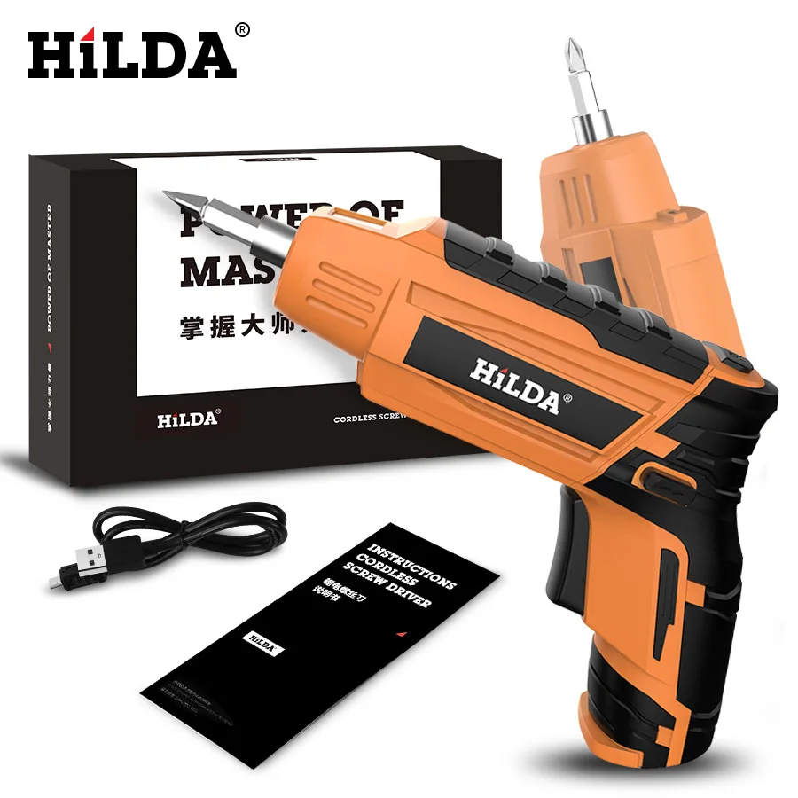

Hilda lithium electric wrench charging electric screwdriver electric screwdriver sleeve hand electric drill mini screwdriver