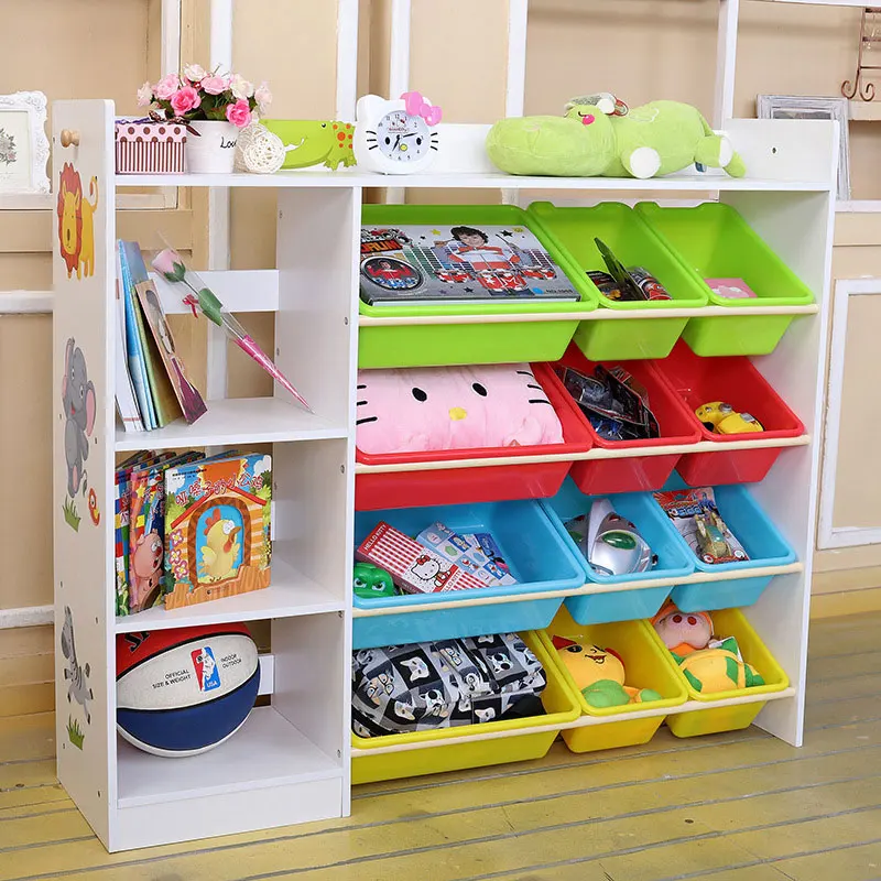 

Bookcase Bookshelf Multi-function Children's Toys Storage Cabinet Toy Storage Rack Kindergarten Baby Toy Storage Rack