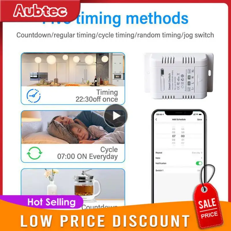 

Умный выключатель высокой мощности, 1-5 шт., умный дом с измерением, умный дом, выключатель с поддержкой Alexa Google Home, Wi-Fi выключатель 85-265 в 20 А