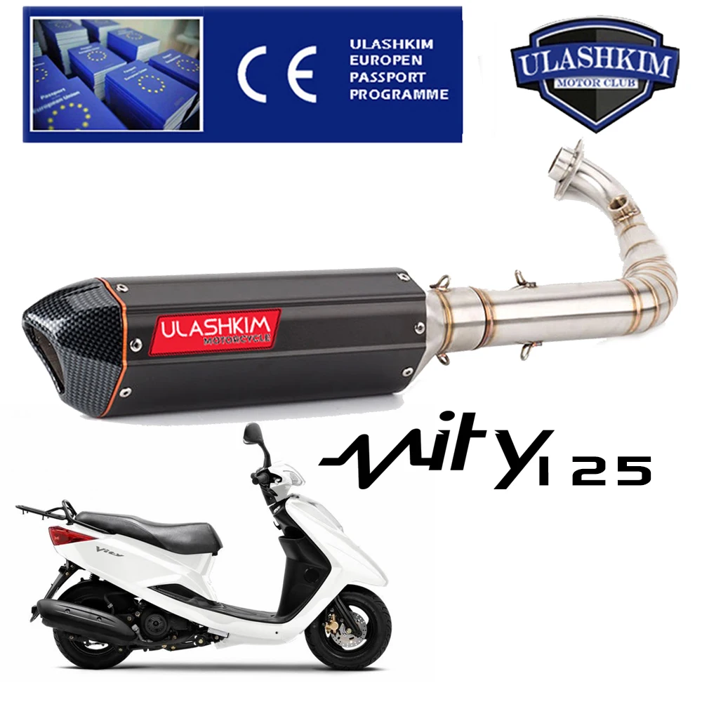 

Выхлопная система для мотоцикла, глушитель для передней трубы Yamaha vity 125 VITY125