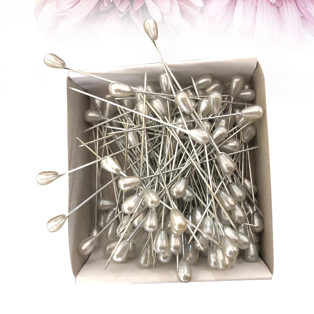 

Прямая прямая плоская швейная бутоньерка с жемчугом для изготовления карт, платья, цветочный корсаж, свадебная булавка с кристаллами, лоску...