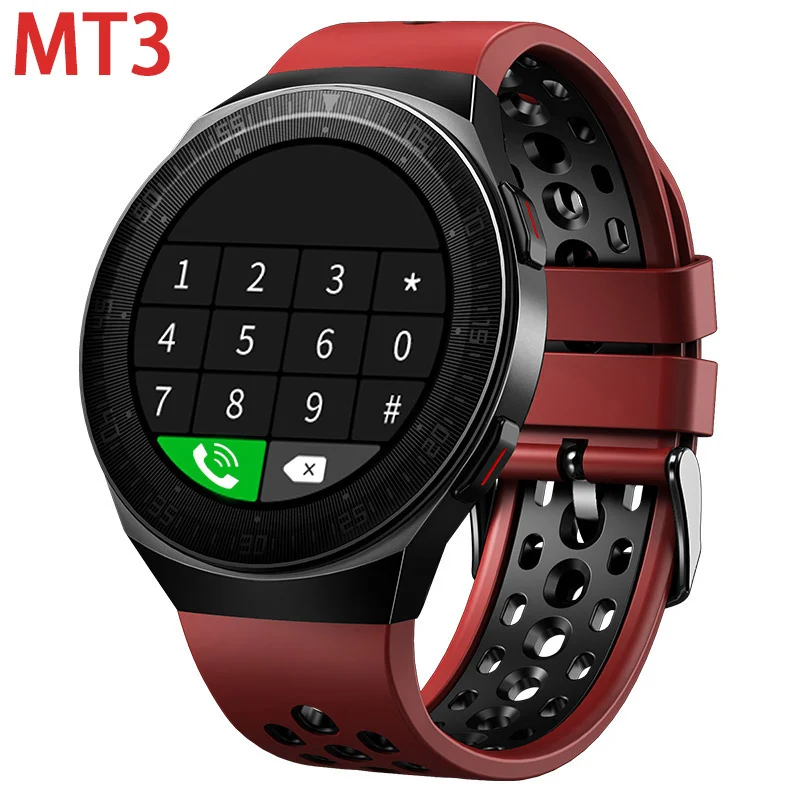 

2023 New MT3 Music Smart Watch 8G Memory Men Blue Tooth Call Full Touch Screen Waterproof Recording Function Fashion Smartwatch