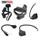 OBD2 OBD 16Pin Женский Удлинительный кабель открытие с выключателем диагностический Интерфейс разъем 2IN1 Y сплиттер конвертер папа usb-адаптер