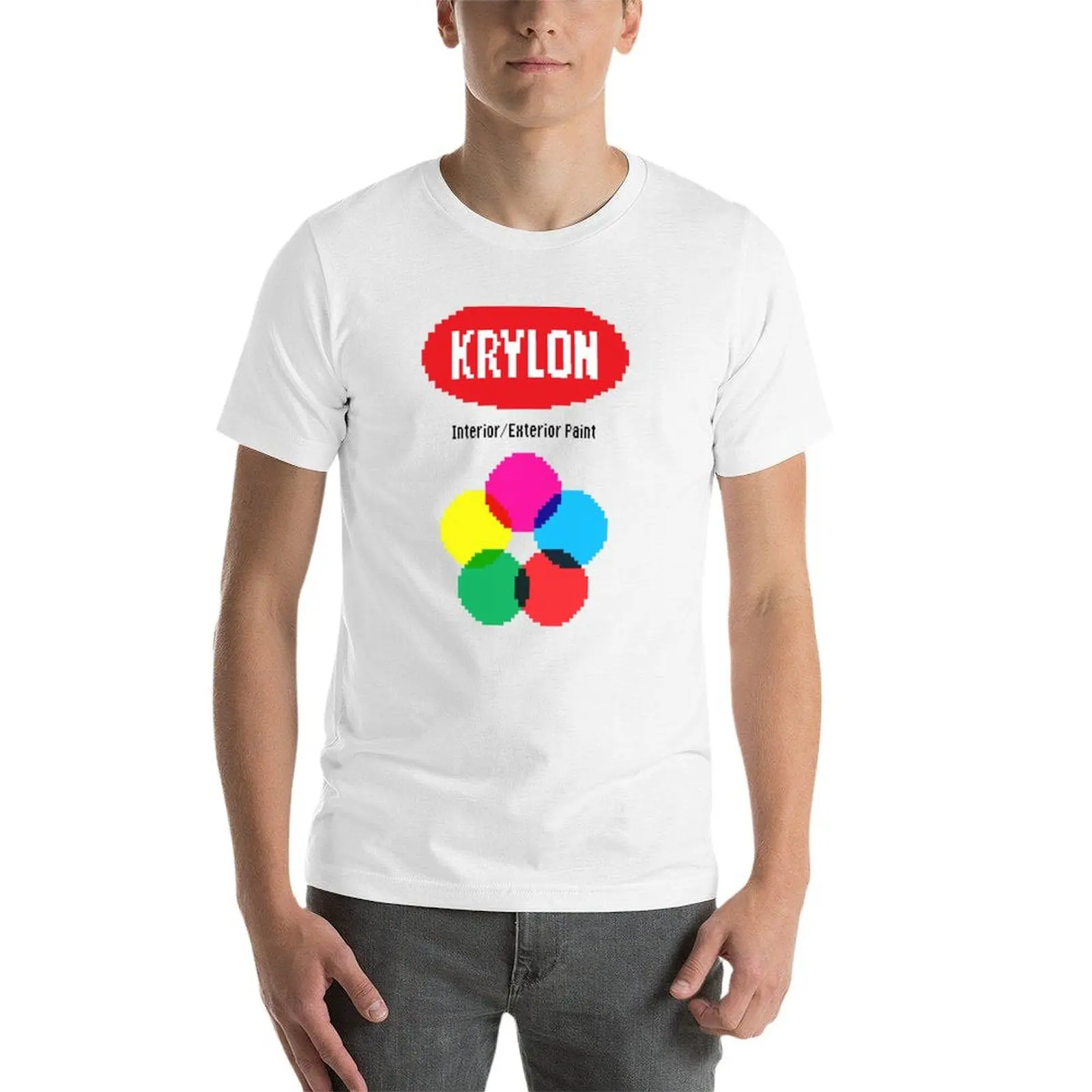 Фото Футболка Krylon Spray Paint 8-Bit с модным принтом для мужчин №3