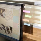 2 шт. пластиковый монитор доска объявлений для заметок вкладки телефонов компьютера ПК