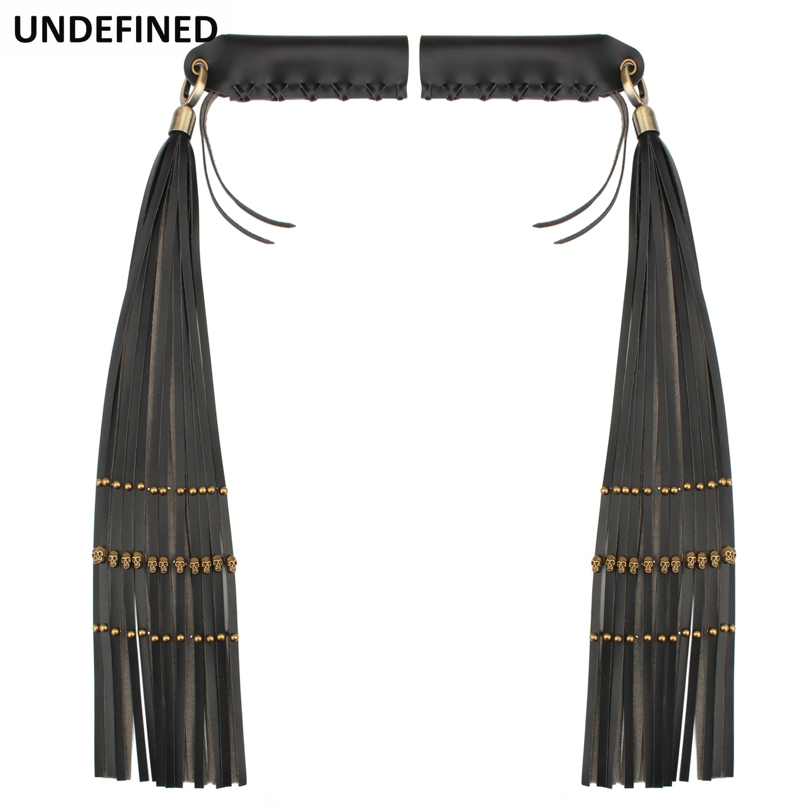 Мотоциклетный тормозной рычаг тормоза с заклепками в виде черепа бахрома Кафе