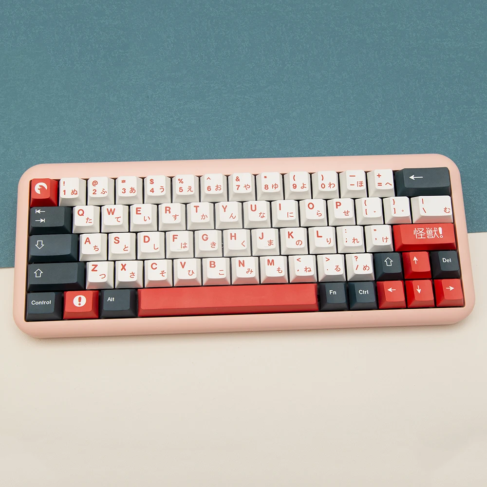 

KBDiy PBT Japanese Keycap GMK Monster Cherry Keycaps Profile for MX Switches Mechanical Gaming Keyboard 135 Keys for GMK67 K500