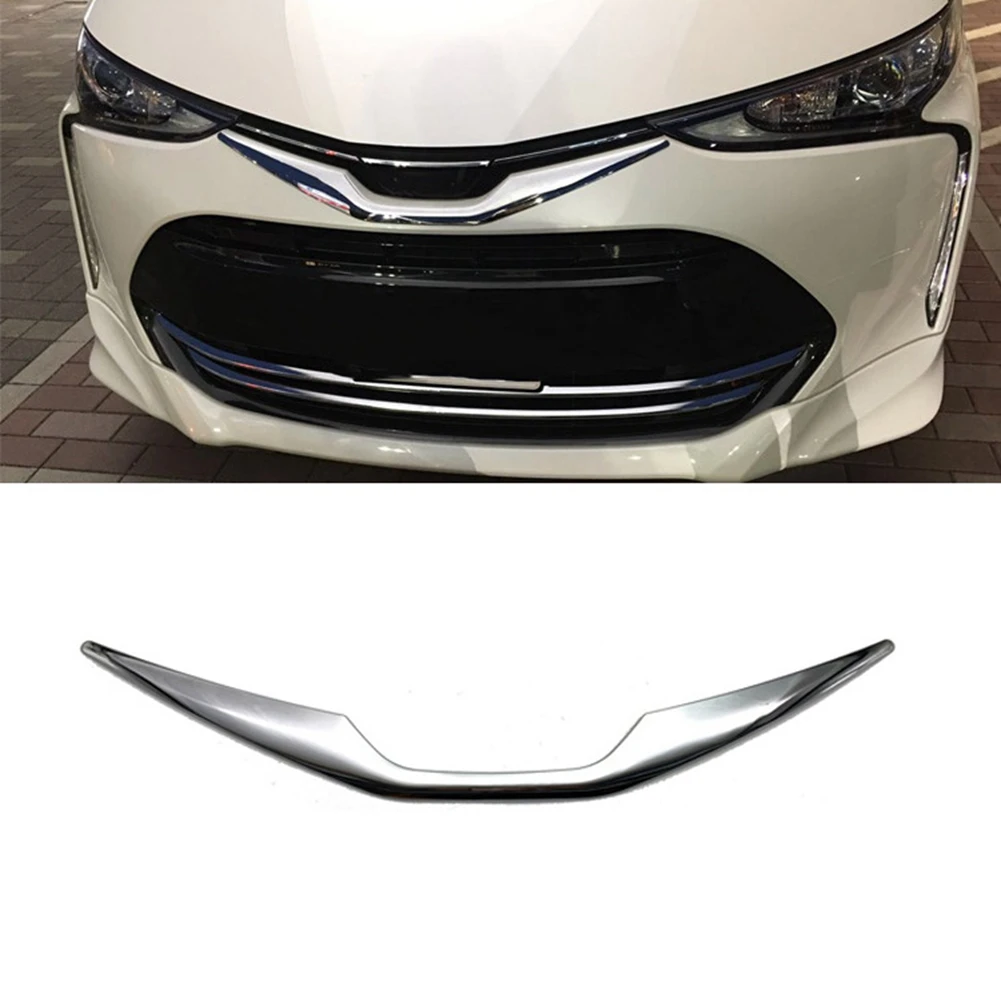 

Для Toyota Estima хромированный серебристый передний бампер логотип сетка Центральная решетка гриль литье полосы крышка отделка