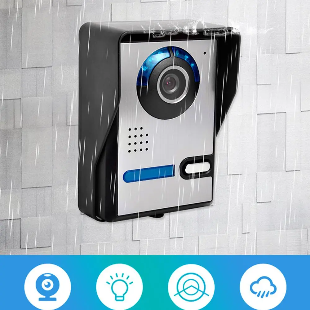 SYSD Video Intercom Doorbell 2MP Camera Outdoor Unit Adjustable Lens Angle with Infared Night Vision