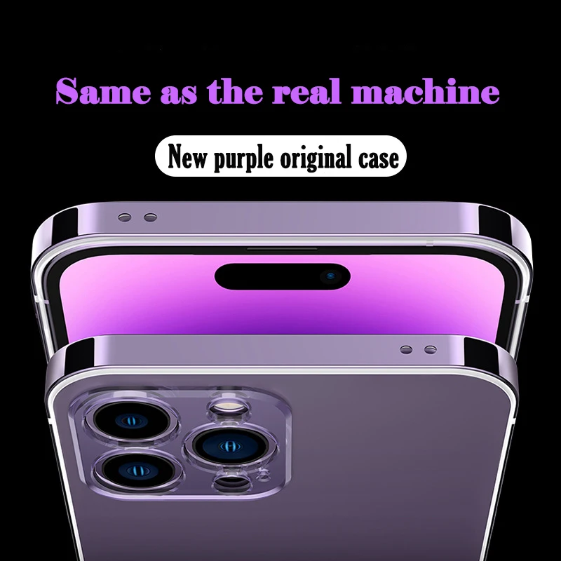 Original Color Stainless steel Frame Case For iPhone 14 13 Pro Max Shockproof Metal Armor Hard PC Cover For iPhone 14 Plus Case