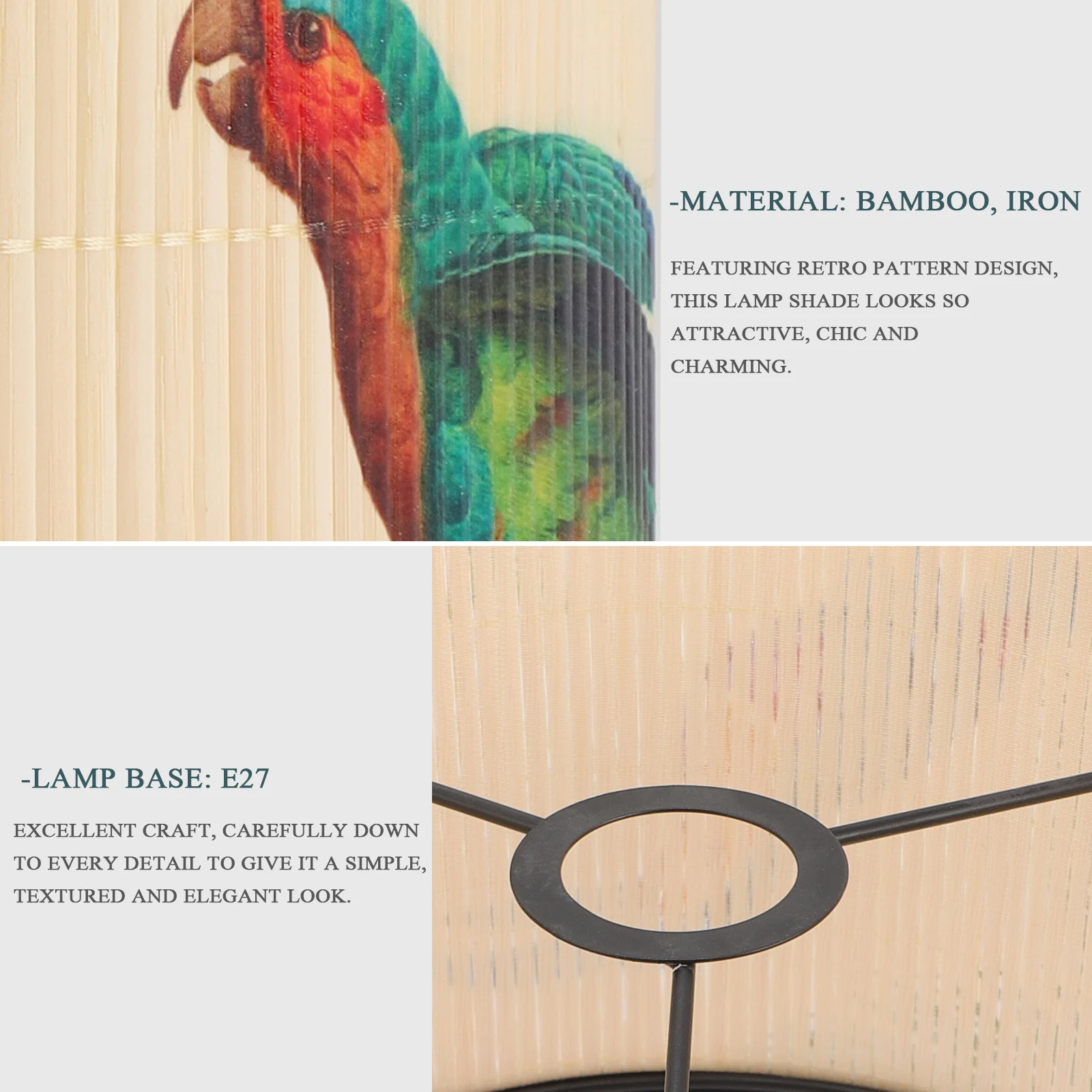 Винтажный бамбуковый абажур подвесной светильник потолочная защита украшение