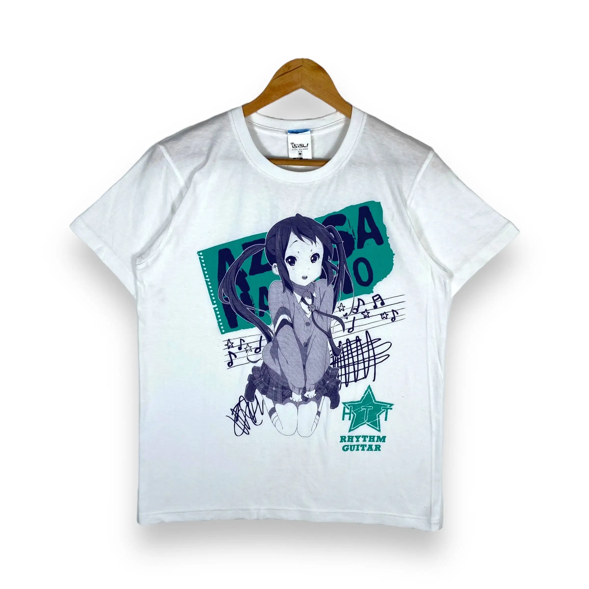 Редкий неизношенный винтажный K на Azusa Nakano ритм гитара аниме Cospa футболка среднего