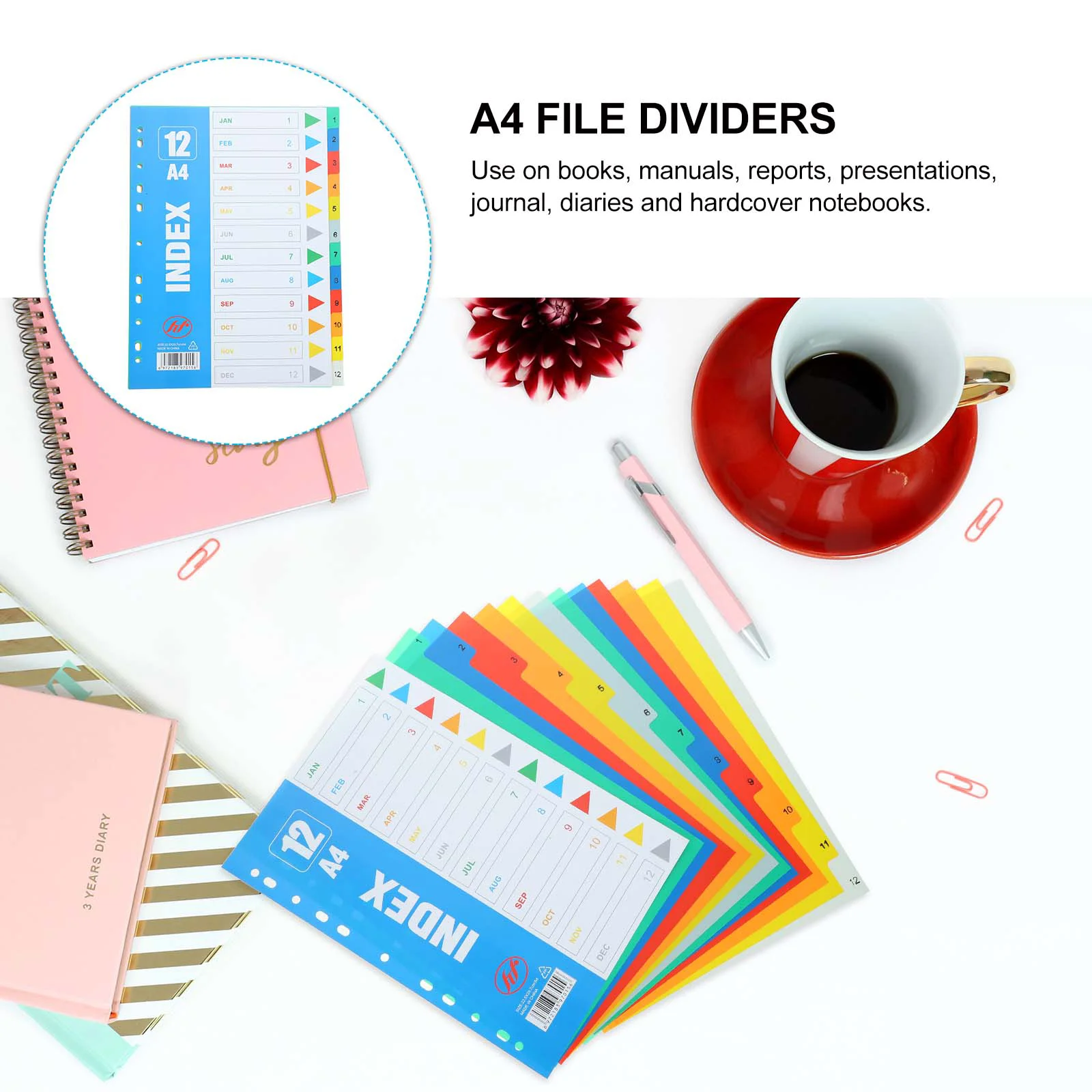 Разделитель индекса разделитель страницы формата а4 для блокнота папка файлов