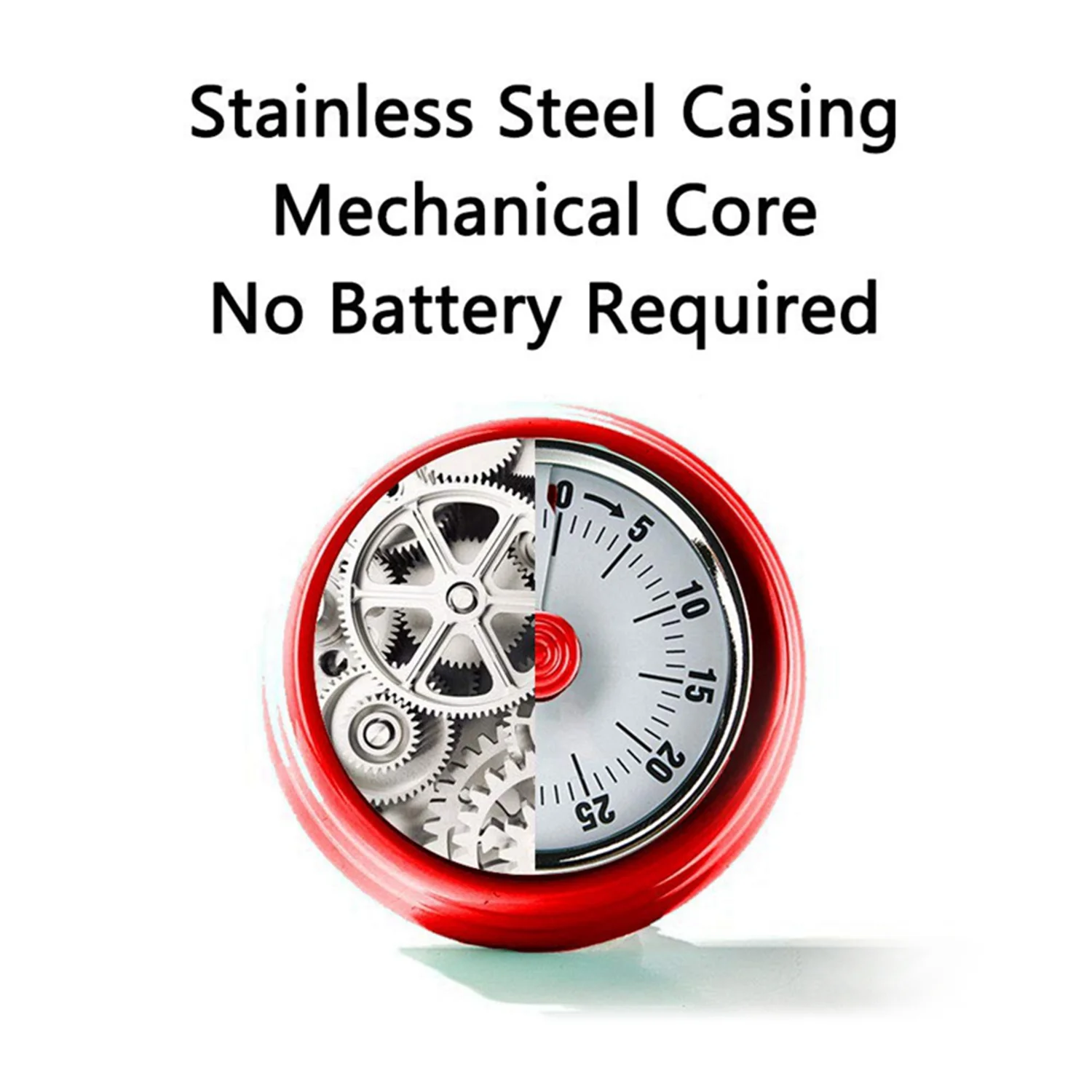 60-минутный механический магнитный визуальный обратный отсчет с сигнализацией