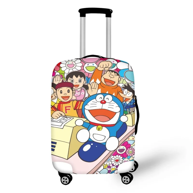 2023 Fashion Doraemon Manga Anime Print Luggage Protective Dust Covers Elastic Waterproof 18-32inch Suitcase Travel Accessories