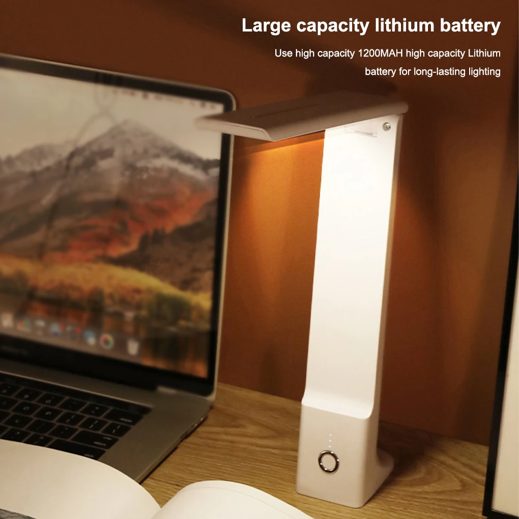 

Table Light LED 3W DC5V Working Foldable Rotatable Desk Lamp Color Changing Touch Control Student Lighting Charging