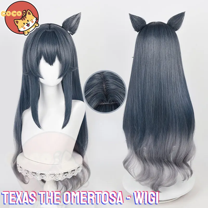 

CoCos Game Arknights Texas The Omertosa Cosplay Wig Game Cos Arknights Cosplay Texas The Omertosa Cosplay Silver Gray Hair