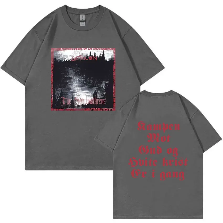 Satyricon Shadowthrone футболка с двусторонним принтом Mayhem футболки Darkthrone для мужчин и