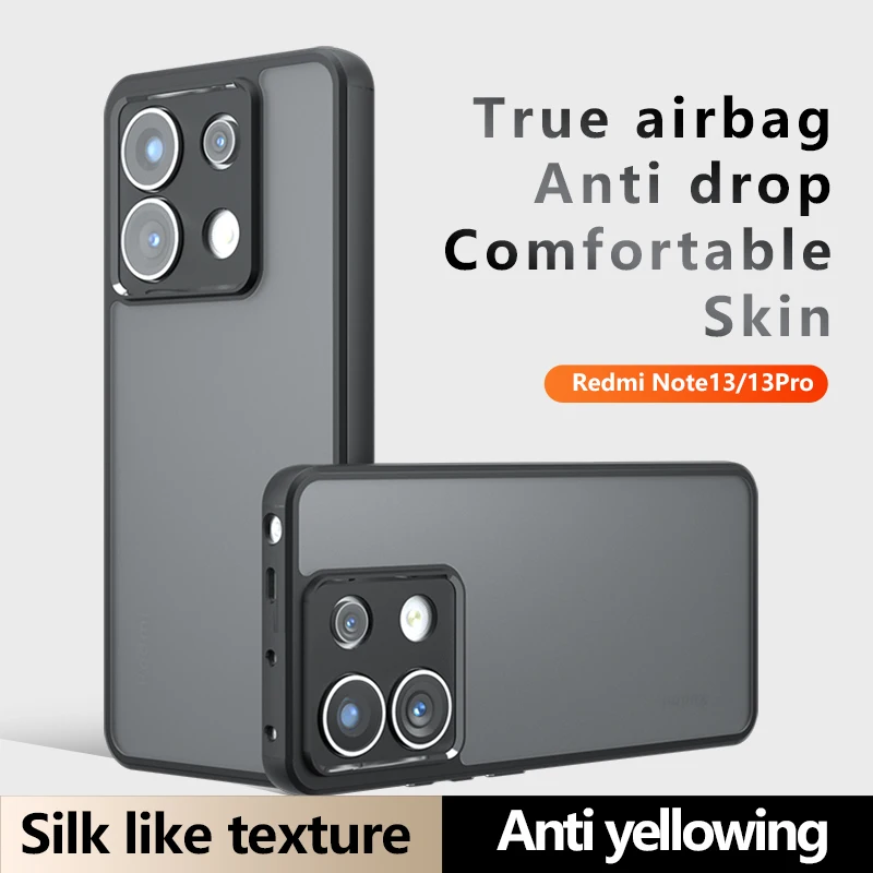 Чехол для Redmi Note 13 Pro 4G POCO M6 X6Pro 5G Роскошная Броня Прозрачная Жесткая задняя крышка +