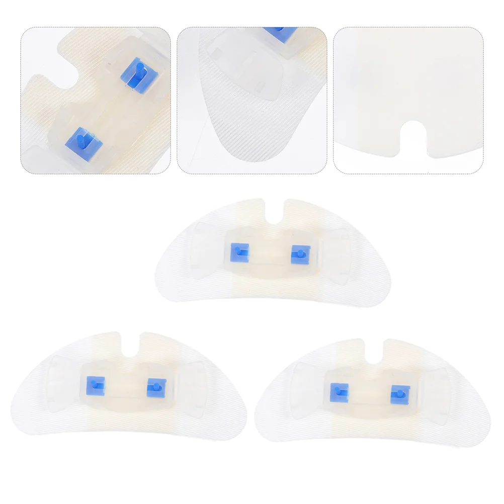 

3 Pcs Catheter Fixation Retainer Holder Fixed Sticker Drainage Adhesive Tape Tube Nylon Fixing Leg Patch