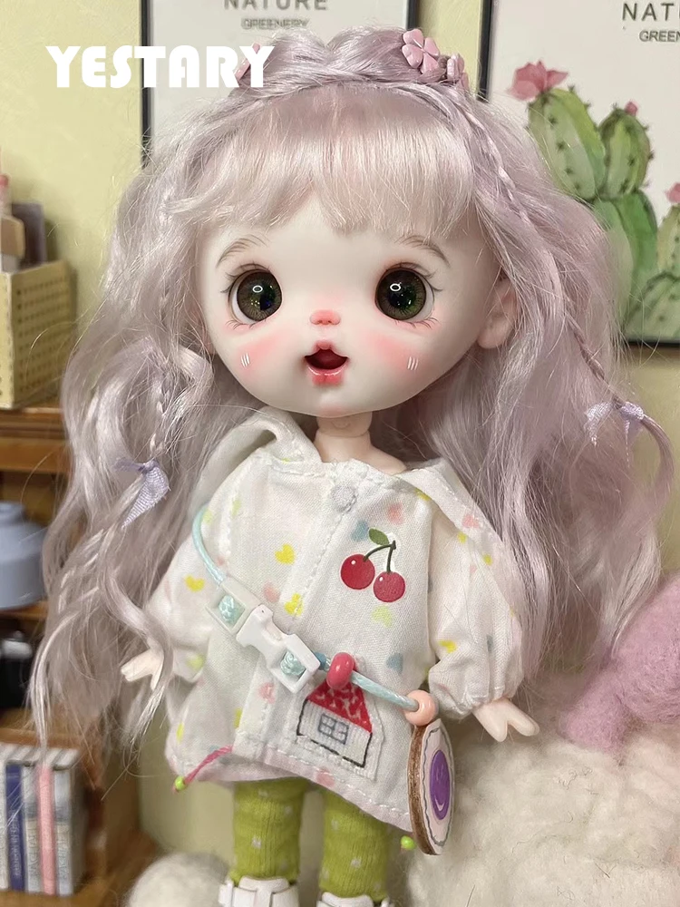 

YESTARY DIY Clay Cute Ob11 Doll Head Original With Face Makeup 3D Eyeball No Accessories Clothing Wig BJD Doll Obitsu 11 Gifts