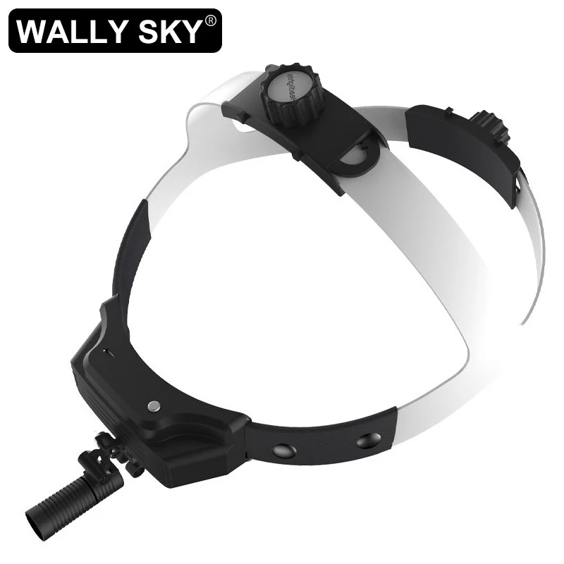 3W Dental Headlamp Dental Loupe Head Light White Light Yellow Light Helmet with Rechargeable Lithium Battery