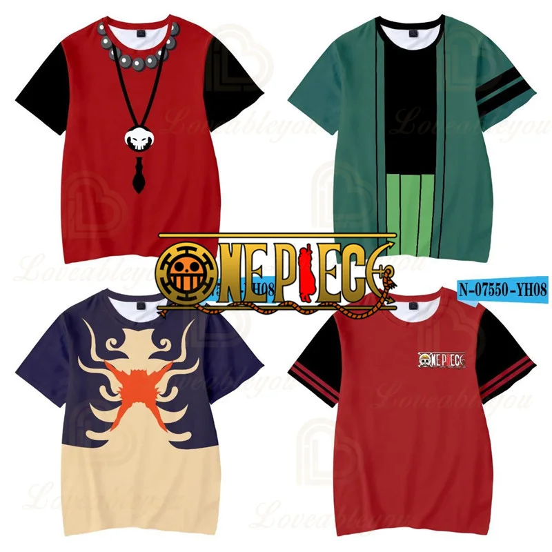 

One Piece New 3D T-shirt Men's Women's Tshirt Anime Cartoon Style Usopp Sogeking Chopper T Shirt Children's Birthday Gifts