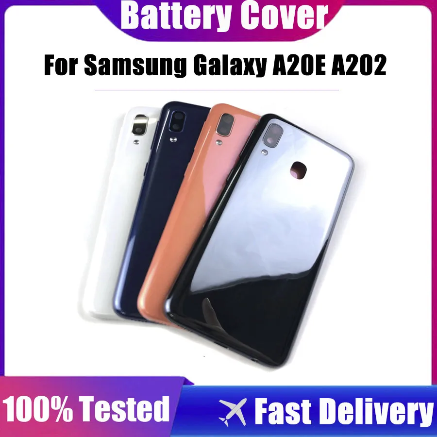 Запасные части для Samsung Galaxy A20E A202 SM-A202F A202DS A202F/DS, корпус, задняя крышка аккумулятора, Замена задней крышки