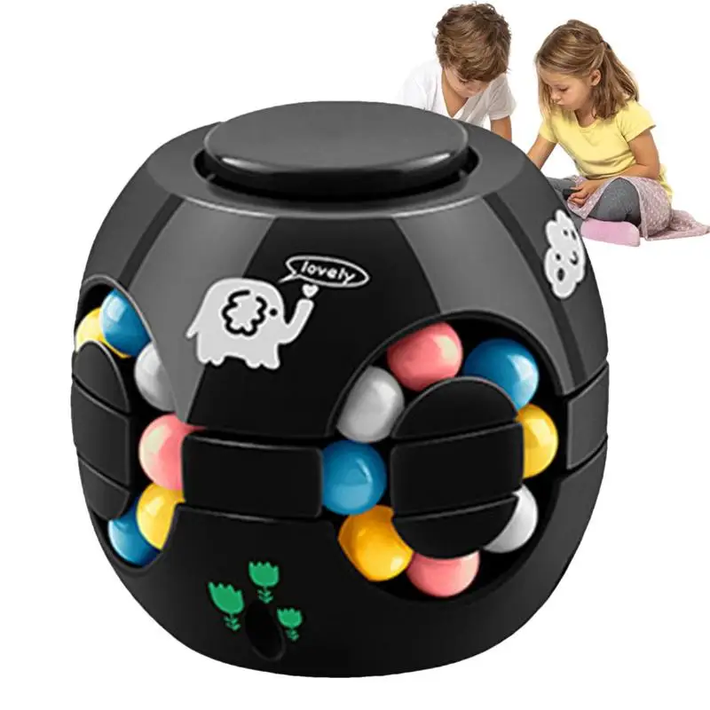 

Rotating Magical Bean Cube Fingertip Toy Children Puzzles Creative Education Game Spinners Relax Yourself Kids Toys