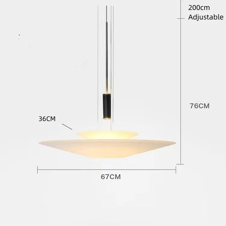 

Подвесной светильник YEBMLP, летающая тарелка, акриловый, черный/золотой/белый