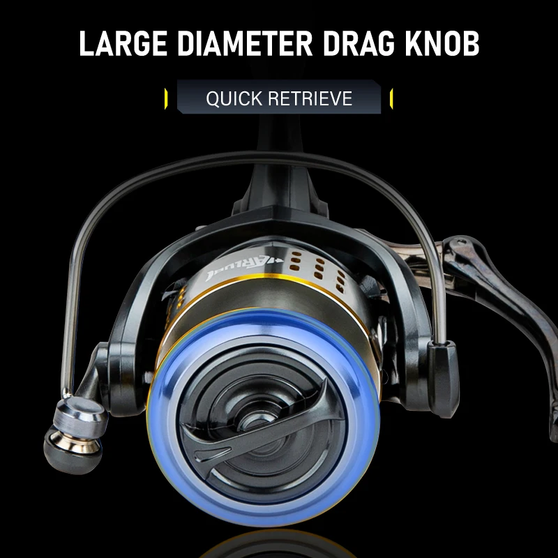 Катушка спиннинга алюминиевая для рыбалки 8 кг 5 2: 1