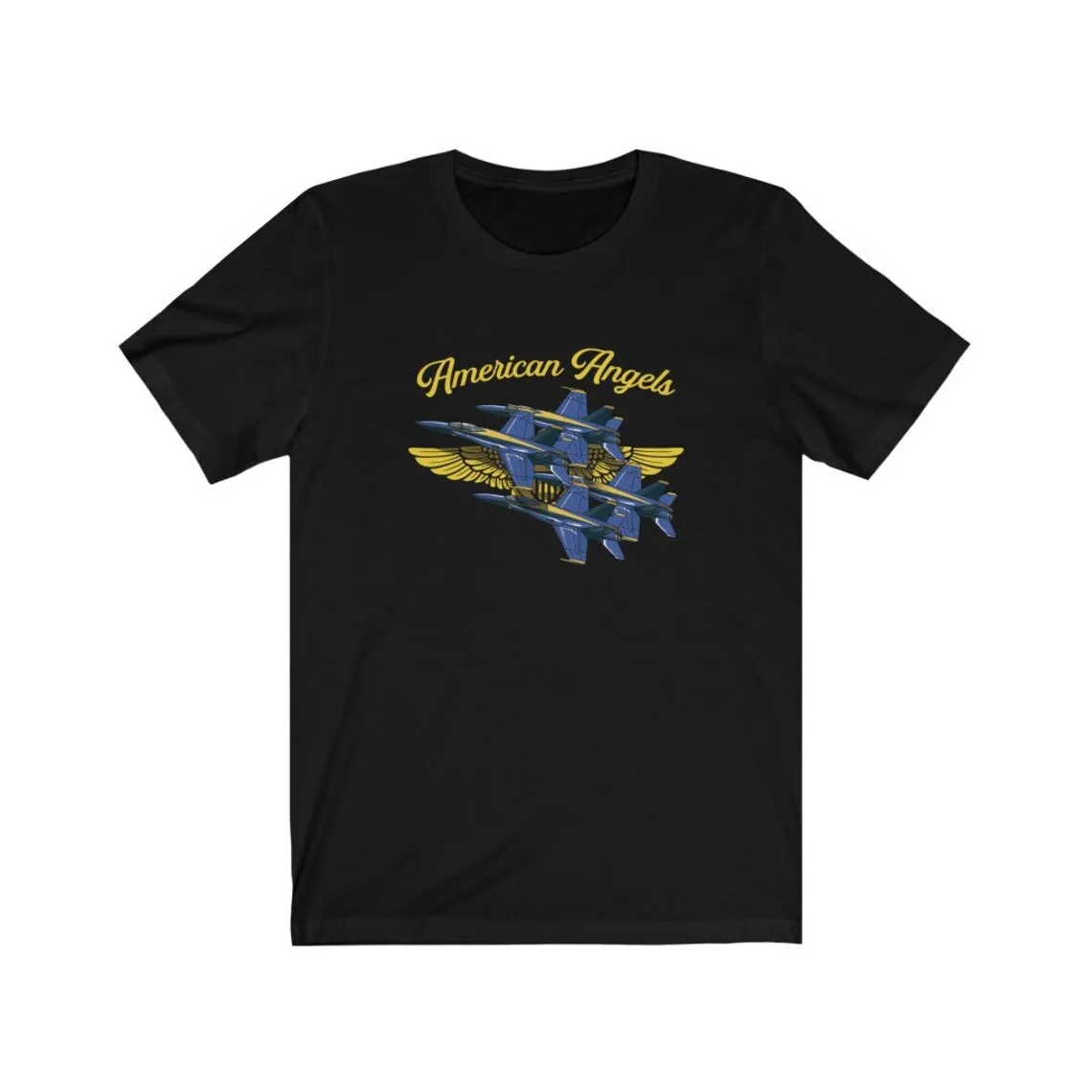 

Navy Blue Angels Flight Demonstration Squadron T-Shirt 100% Cotton O-Neck Summer Short Sleeve Casual Mens T-shirt Size S-3XL