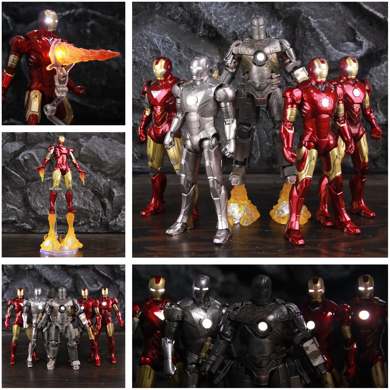 9pcs/lot Super Heroes Iron Man avenger Tony STARK MARK WAR MACHINE block set