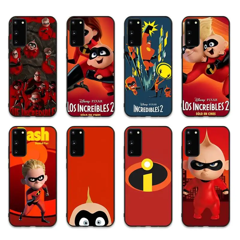 

Disney The Incredible Phone Case for Samsung S10 21 20 9 8 plus lite S20 UlTRA 7edge