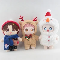 doll clothes for 20cm xmas idol dolls accessories plush dolls clothing sweater stuffed toy dolls outfit for korea kpop exo doll