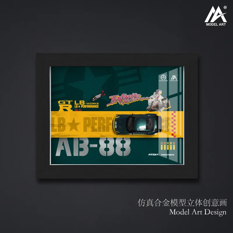 1: 64 Nissan GTR 3 0 Механическая серая Военная Зеленая версия имитационная модель