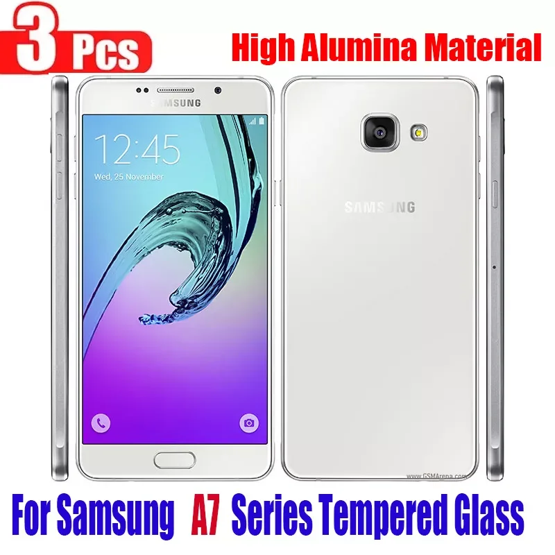 

3Pcs 9H Tempered Glass For Samsung Galaxy A7 2015 2016 2017 A700 A710 A720 A70 A71 A72 Screen Protector Protective Glass Film