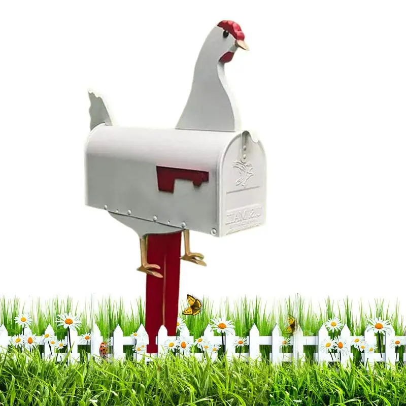 

Chicken Shaped Mailbox Creative Iron Mailboxes For Outside Creative Mailbox With Cute Cock Shape For Garden Yard Decor Perfect