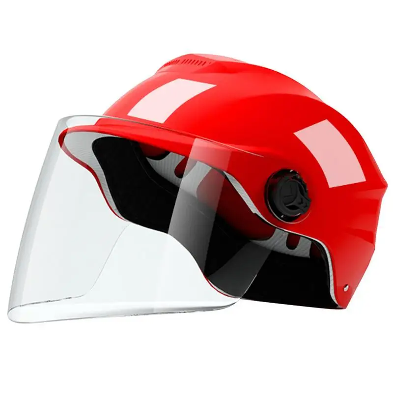 

Мотоциклетный шлем для мужчин и женщин, интегрированные HD шлемы с двойным козырьком и открытым лицом, легкий защитный шлем для велоспорта
